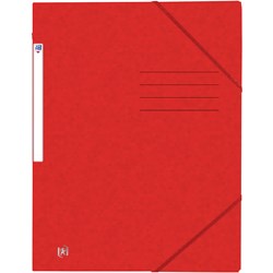 Oxford Eckspannmappe TOP FILE+, A4, 390 g/m² Karton, rot