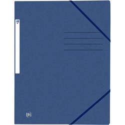 Oxford Eckspannmappe TOP FILE+, A4, 390 g/m² Karton, dunkelblau