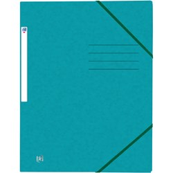 Oxford Eckspannmappe TOP FILE+, A4, 390 g/m² Karton, aqua
