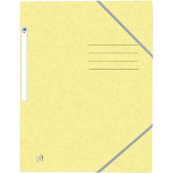 Oxford Eckspannmappe TOP FILE+, A4, 390 g/m² Karton, pastell gelb