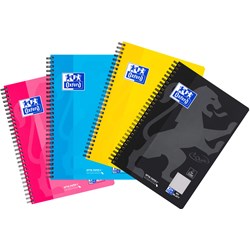 Oxford Touch Collegeblock B5, L28, sortiert, 80 Blatt, 5er Pack