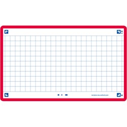 Oxford Flash 2.0, 75x125mm, 80 Blatt, kariert, rot