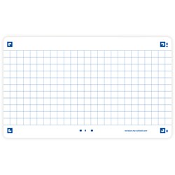 Oxford Flash 2.0, 75x125mm, 80 Blatt, kariert, weiß