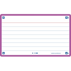 Oxford Flash 2.0, 75x125mm, 80 Blatt, liniert, lila