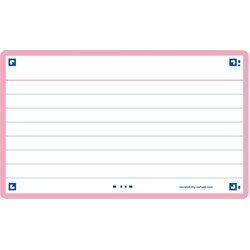 Oxford Flash 2.0, 75x125mm, 80 Blatt, liniert, pink