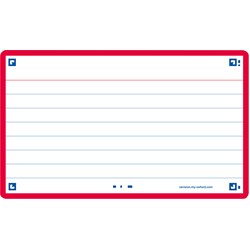 Oxford Flash 2.0, 75x125mm, 80 Blatt, liniert, rot