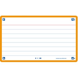 Oxford Flash 2.0, 75x125mm, 80 Blatt, liniert, orange