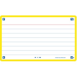Oxford Flash 2.0, 75x125mm, 80 Blatt, liniert, gelb