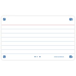 Oxford Flash 2.0, 75x125mm, 80 Blatt, liniert, weiß