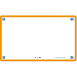 Oxford Flash 2.0, 75x125mm, 80 Blatt, blanko, orange