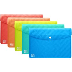 Oxford URBAN Brieftaschen, DIN A6, PP, transluzent, sortiert, 5er Pack