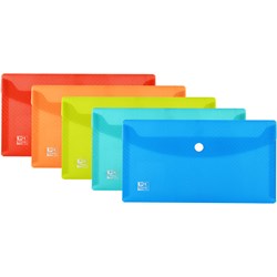 Oxford URBAN Brieftaschen, DIN Lang, PP, transluzent, sortiert, 5er Pack