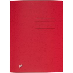 Oxford Schnellhefter TOP FILE+, A4, aus 390 g/m² Karton, für ca. 200 DIN A4-Blätter, mit aufgedrucktem Beschriftungsfeld auf Vorder- und Rückseite, für kaufm. oder Amtsheftung, dunkelrot