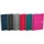 Marineblau, Schwarz, Grau, Rot, Pfauengrün, 
Fuchsia, Grün, Aubergine