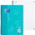 27 - liniert mit Rand links und rechts - aqua